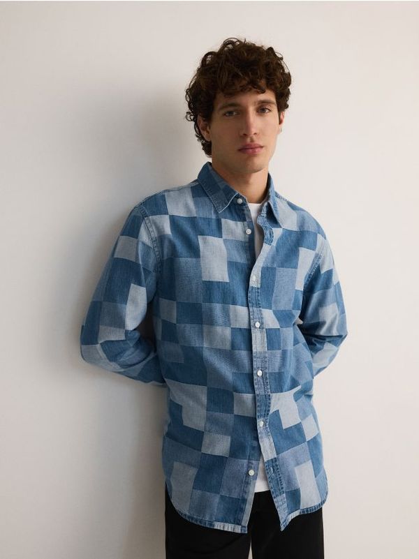 Reserved Reserved - MEN`S SHIRT - plava