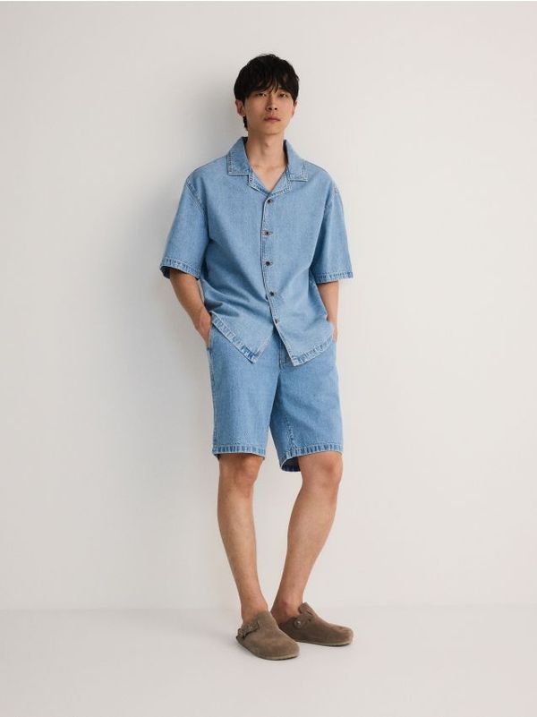 Reserved Reserved - MEN`S SHIRT - plava