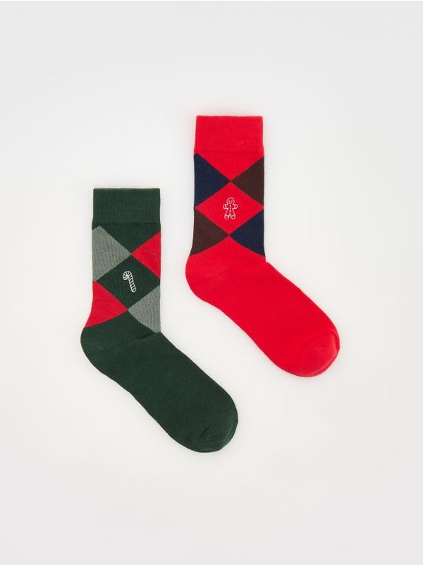 Reserved Reserved - MEN`S SOCKS - crvena