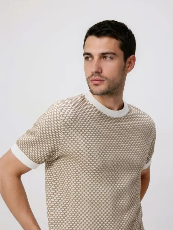 Reserved Reserved - MEN`S SWEATER - bež
