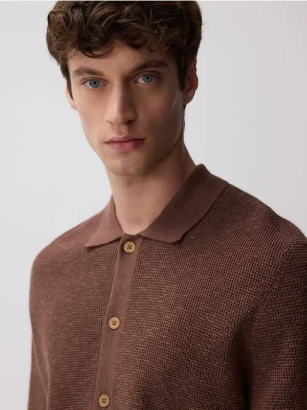 Reserved Reserved - MEN`S SWEATER - boja kave