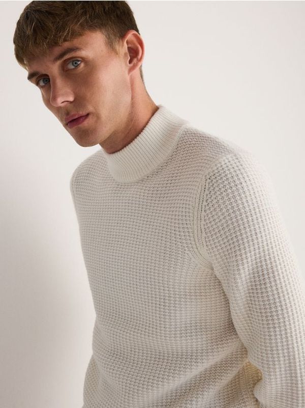 Reserved Reserved - MEN`S SWEATER - krem