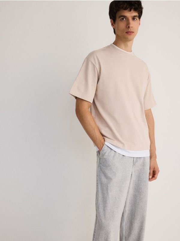 Reserved Reserved - MEN`S T-SHIRT - bež