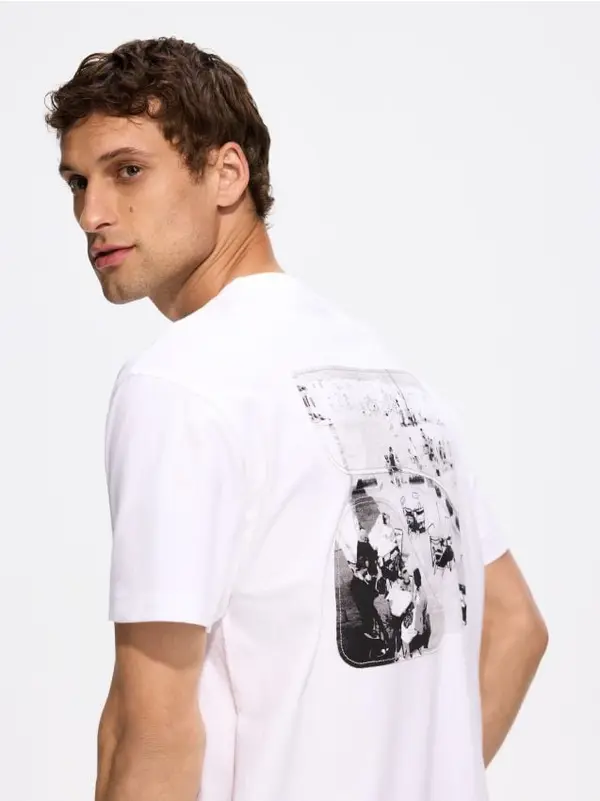 Reserved Reserved - MEN`S T-SHIRT - krem