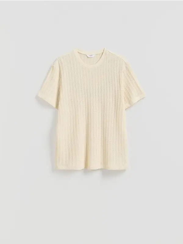 Reserved Reserved - MEN`S T-SHIRT - krem
