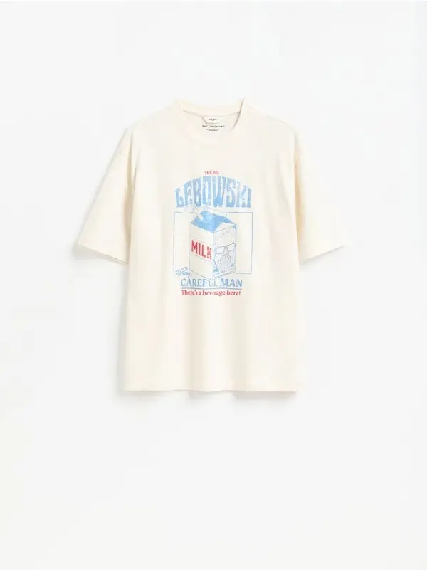 Reserved Reserved - MEN`S T-SHIRT - krem