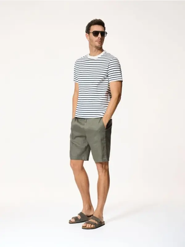 Reserved Reserved - MEN`S T-SHIRT - krem