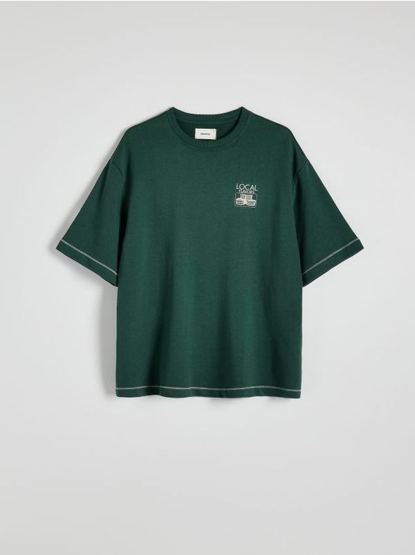 Reserved Reserved - MEN`S T-SHIRT - tamnozeleno