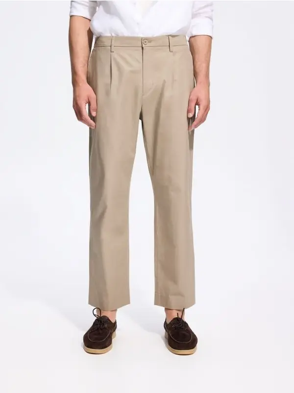 Reserved Reserved - MEN`S TROUSERS - boja kave