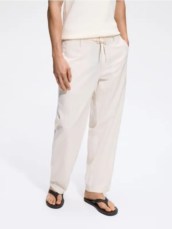 Reserved Reserved - MEN`S TROUSERS - krem