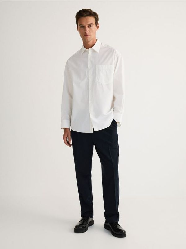 Reserved Reserved - MEN`S TROUSERS - mornarsko plava