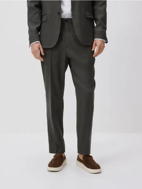 Reserved Reserved - MEN`S TROUSERS - tamnozeleno