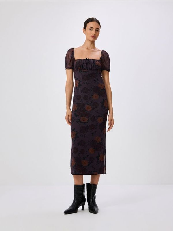 Reserved Reserved - Midi haljina cvjetna uzorka - šaren