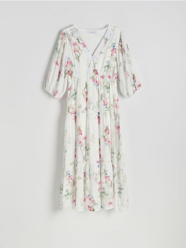 Reserved Reserved - Midi haljina s uzorkom - šaren