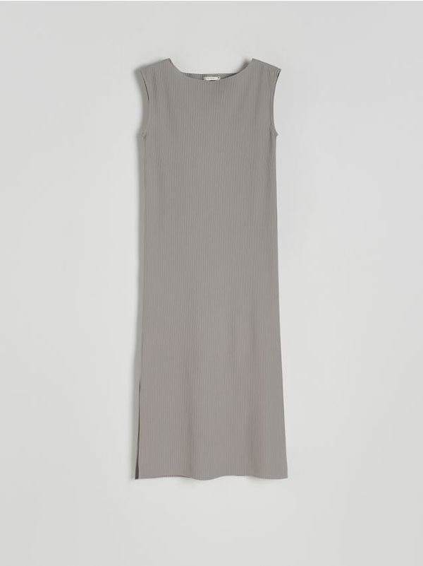 Reserved Reserved - Midi haljina - tamnosivo