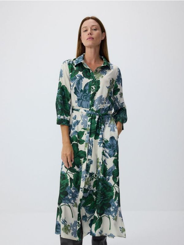 Reserved Reserved - Midi košulja-haljina - šaren