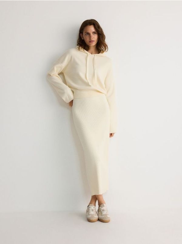 Reserved Reserved - Midi suknja - boja kože