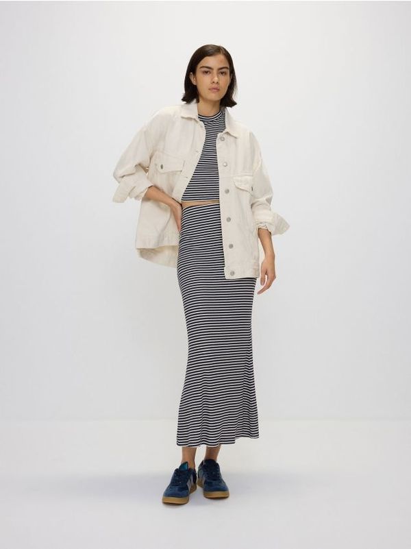 Reserved Reserved - Midi suknja od viskoze - šaren