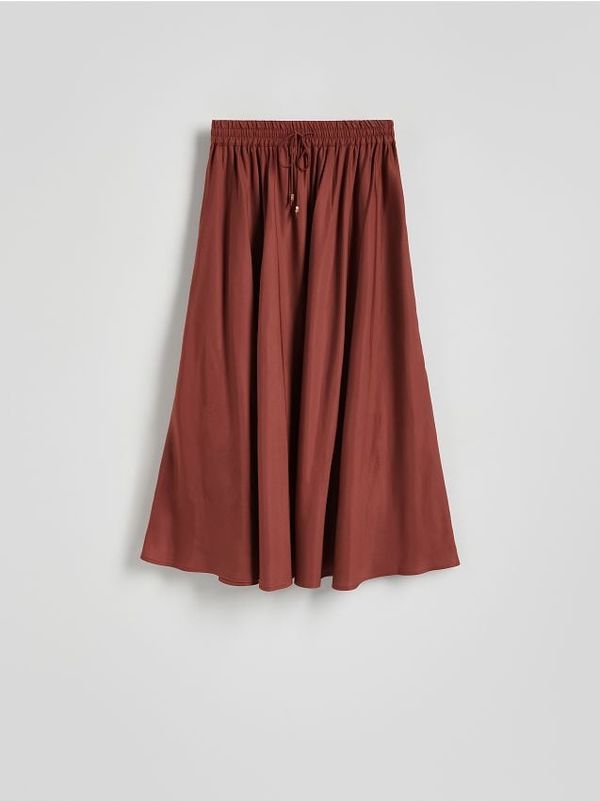 Reserved Reserved - Midi suknja s visokim udjelom liocelnih vlakana - bakreno