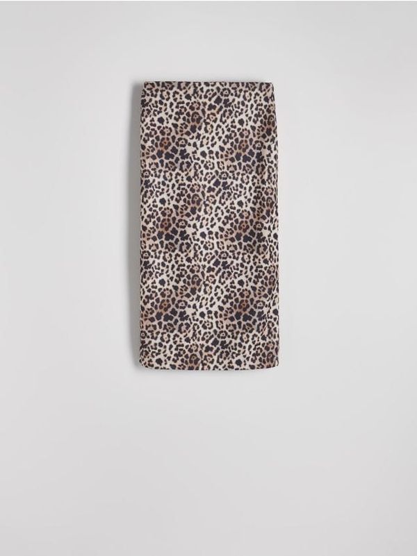Reserved Reserved - Midi suknja sa životinjskim uzorkom - šaren