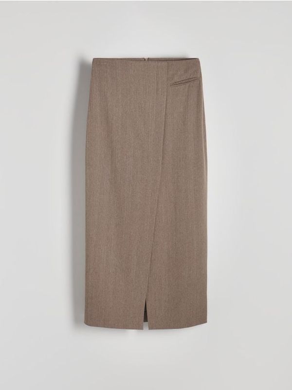 Reserved Reserved - Midi suknja - smeđi