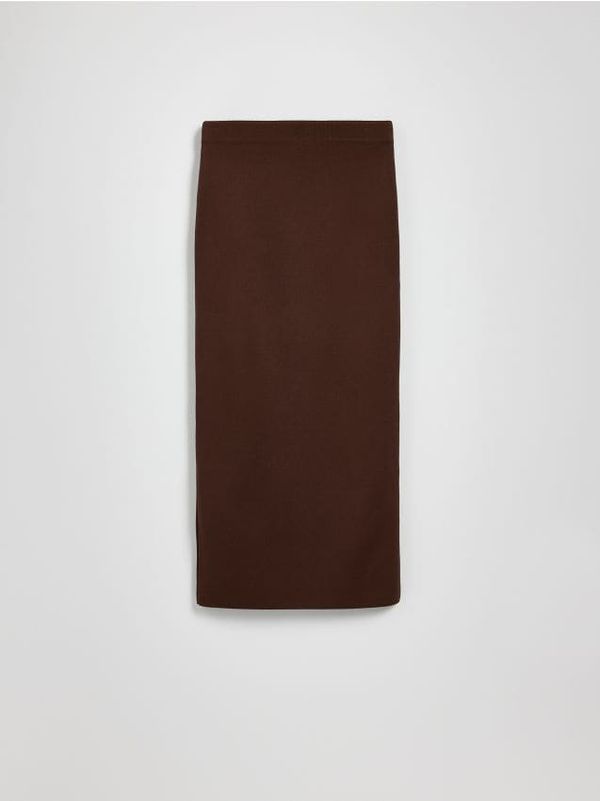 Reserved Reserved - Midi suknja - tamnosmeđe