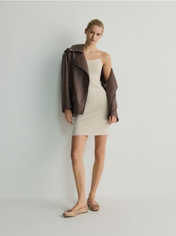 Reserved Reserved - Mini haljina - boja kože