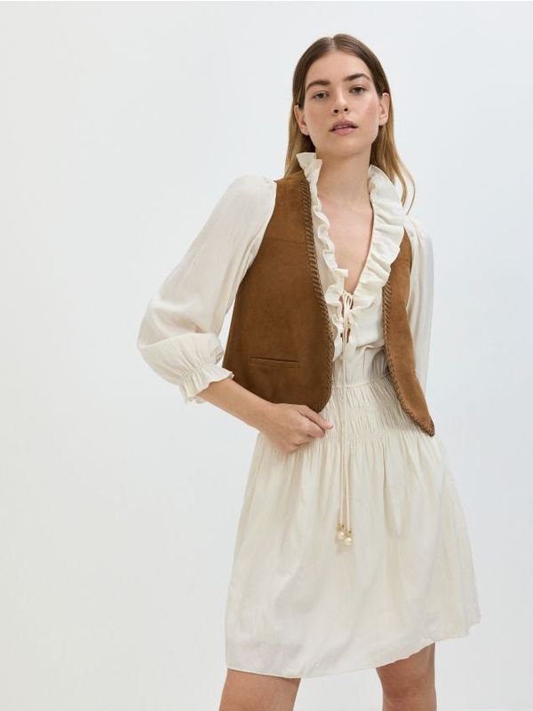 Reserved Reserved - Mini haljina - krem