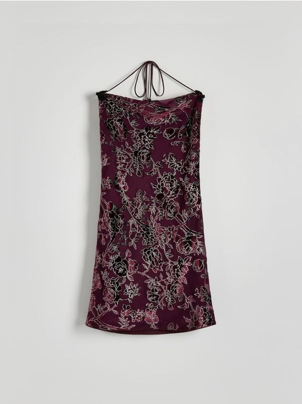 Reserved Reserved - Mini haljina na vezanje - tamnoljubičasto