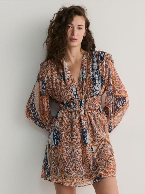 Reserved Reserved - Mini haljina s uzorkom - šaren