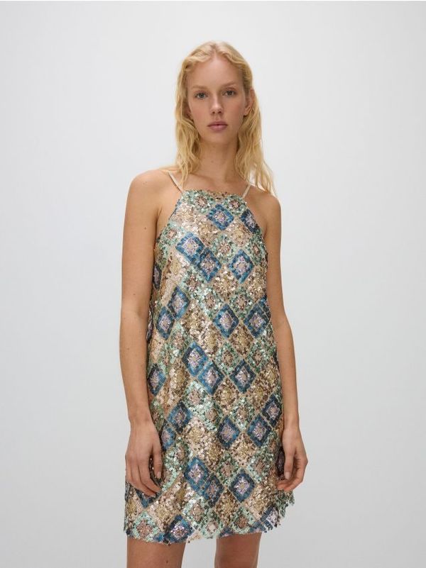 Reserved Reserved - Mini haljina sa šljokicama - šaren