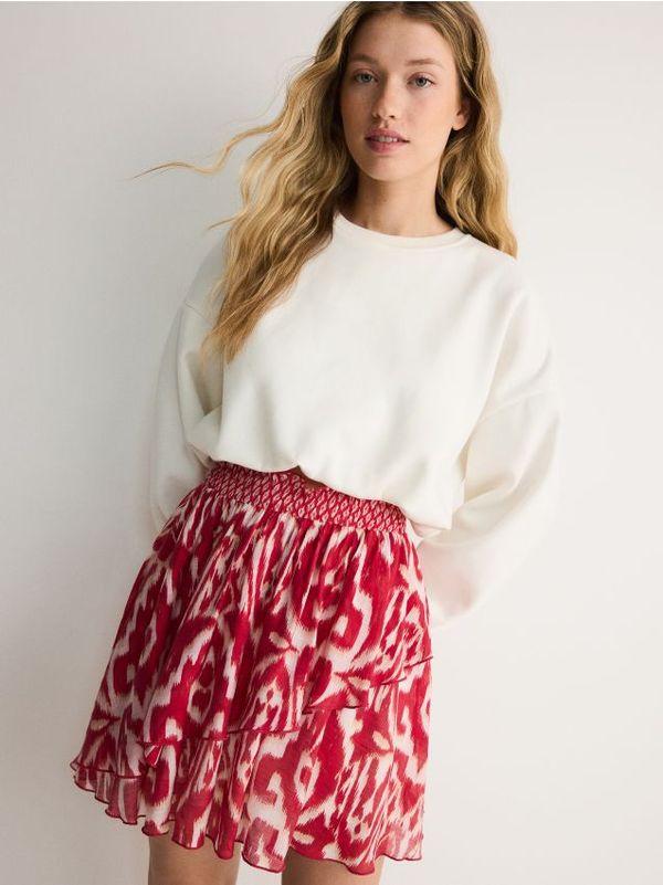 Reserved Reserved - Mini suknja s volanima - crvena