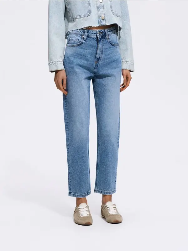 Reserved Reserved - Mom fit slim traperice - plava