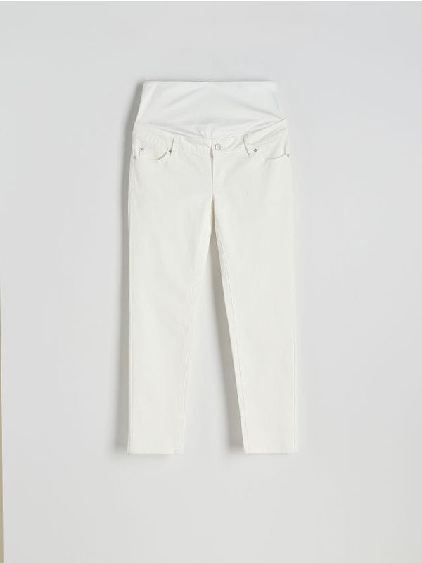 Reserved Reserved - Mom fit traperice - bijela