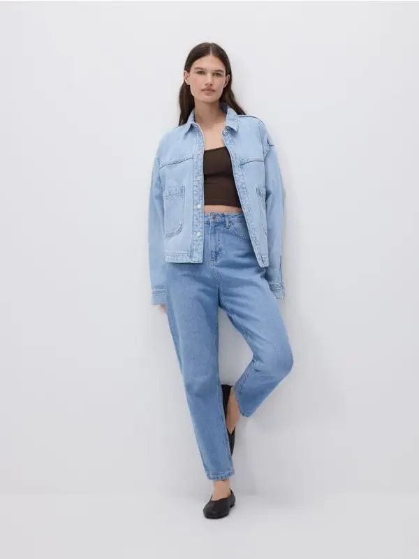 Reserved Reserved - Mom fit traperice - plava