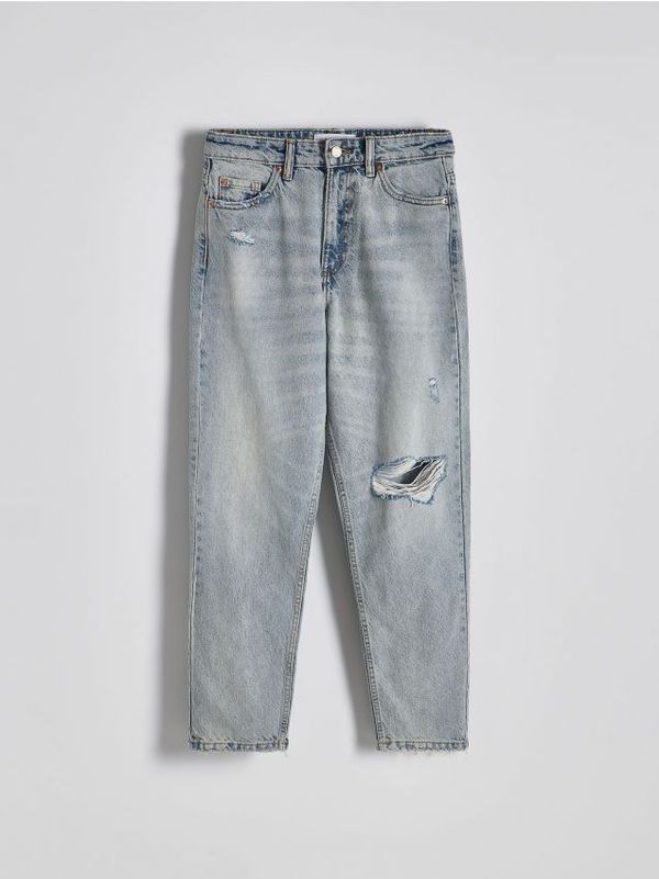 Reserved Reserved - Mom fit traperice s poderotinama - plava