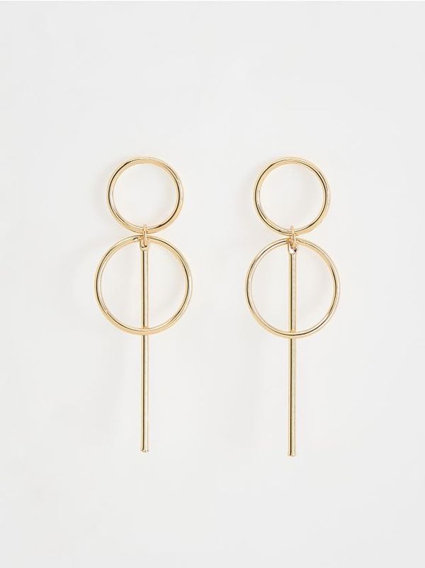 Reserved Reserved - Naušnice s privjeskom - zlatan