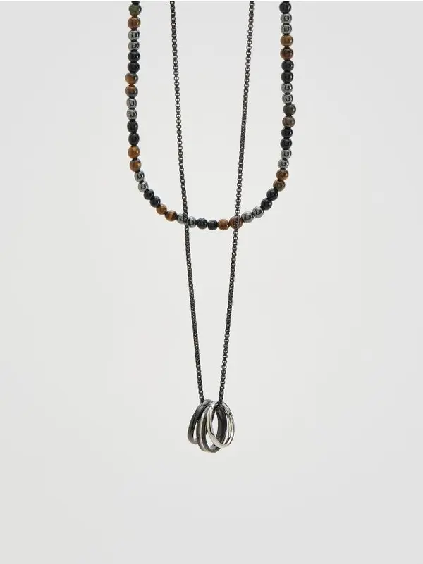 Reserved Reserved - NECKLACE - crno