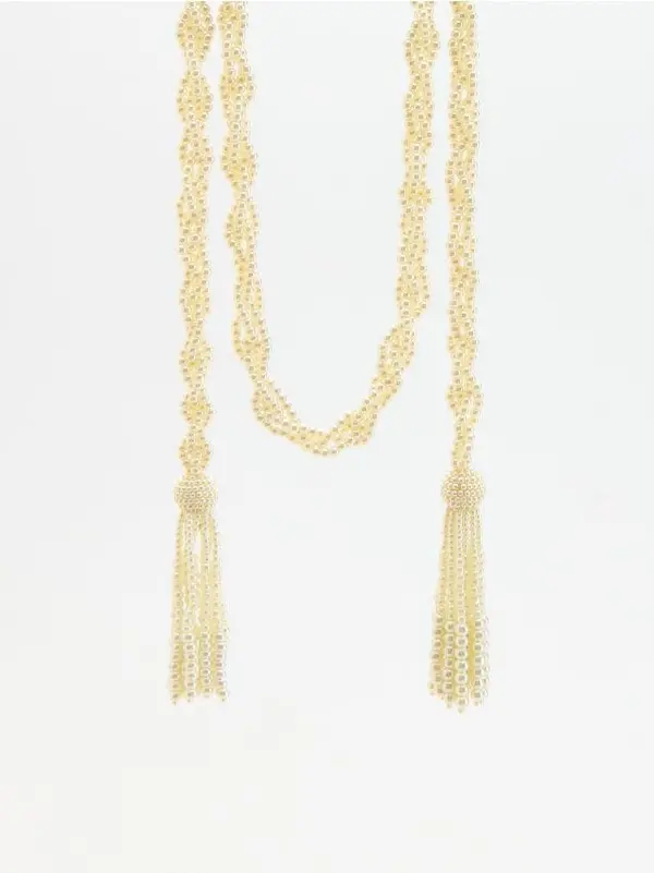 Reserved Reserved - NECKLACE - krem