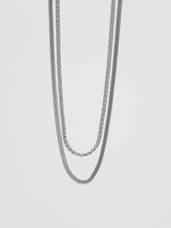 Reserved Reserved - NECKLACE - srebrna