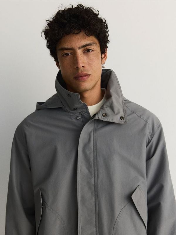 Reserved Reserved - Obična jakna s kapuljačom - prljavozeleno