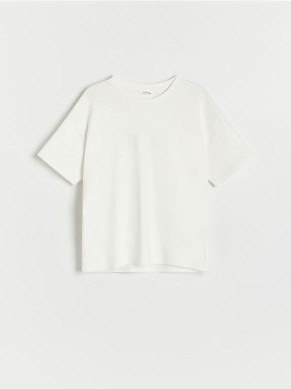 Reserved Reserved - Obična majica kratkih rukava - krem