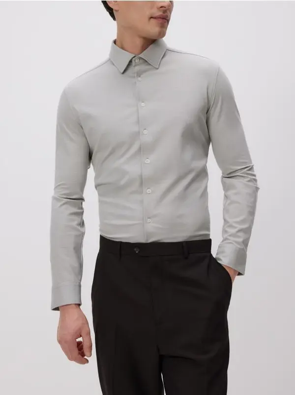 Reserved Reserved - Obična slim fit košulja - bež