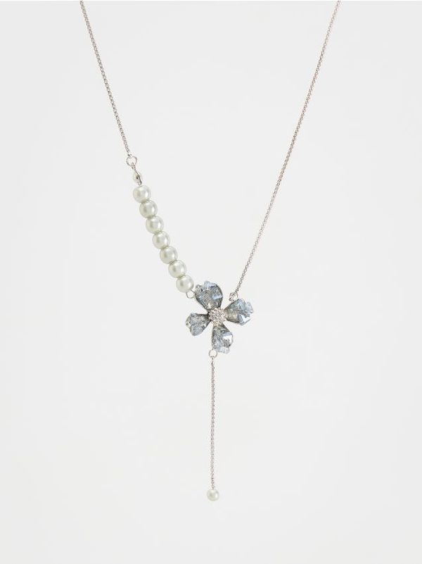 Reserved Reserved - Ogrlica s privjeskom - light grey