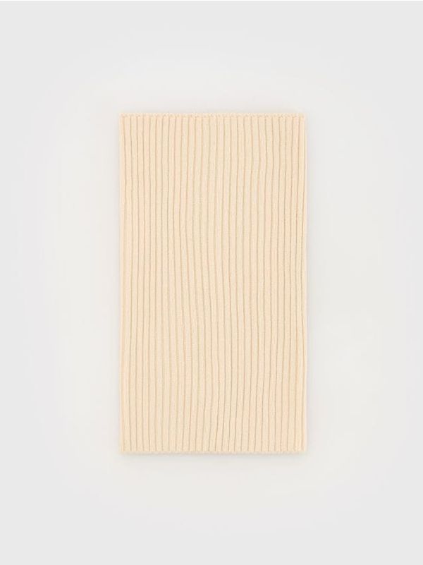 Reserved Reserved - Okrugli šal od žerseja s mješavinom viskoze - krem