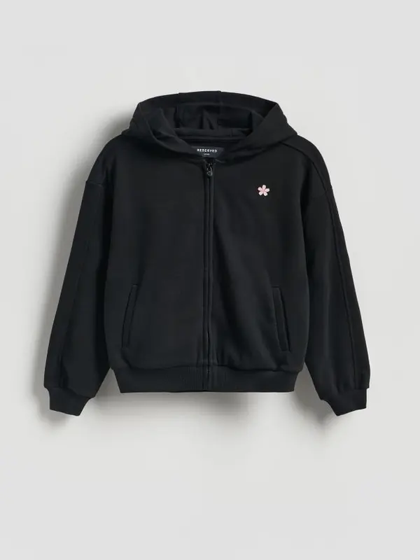 Reserved Reserved - Opuštena hoodie majica - crno
