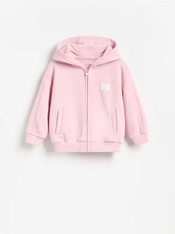 Reserved Reserved - Opuštena hoodie majica - ružičasta