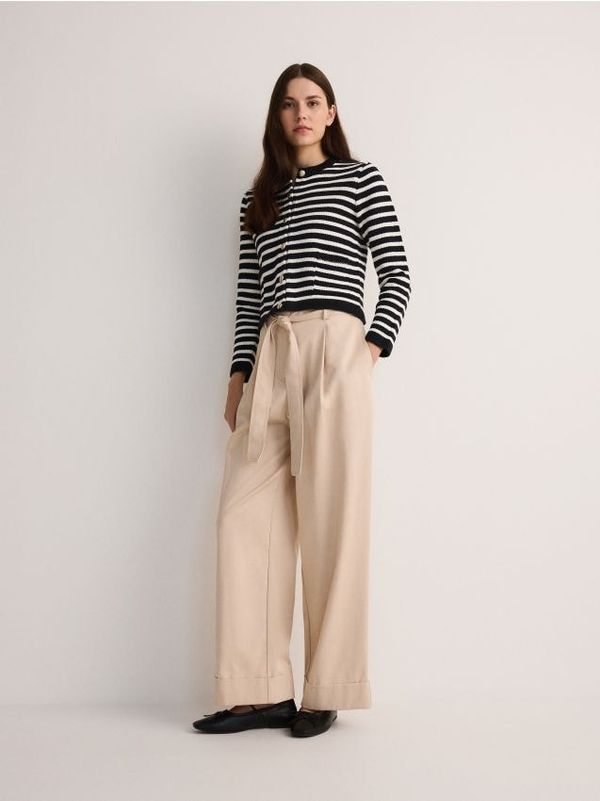 Reserved Reserved - Palazzo hlače - bež