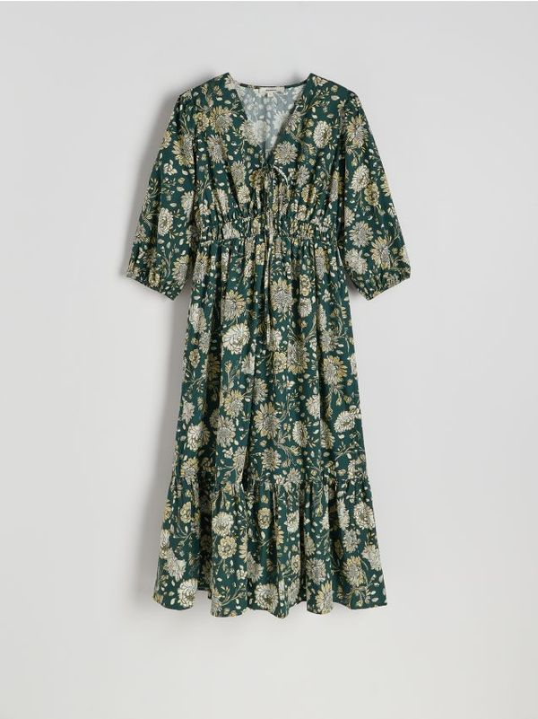 Reserved Reserved - Pamučna haljina s uzorkom - šaren