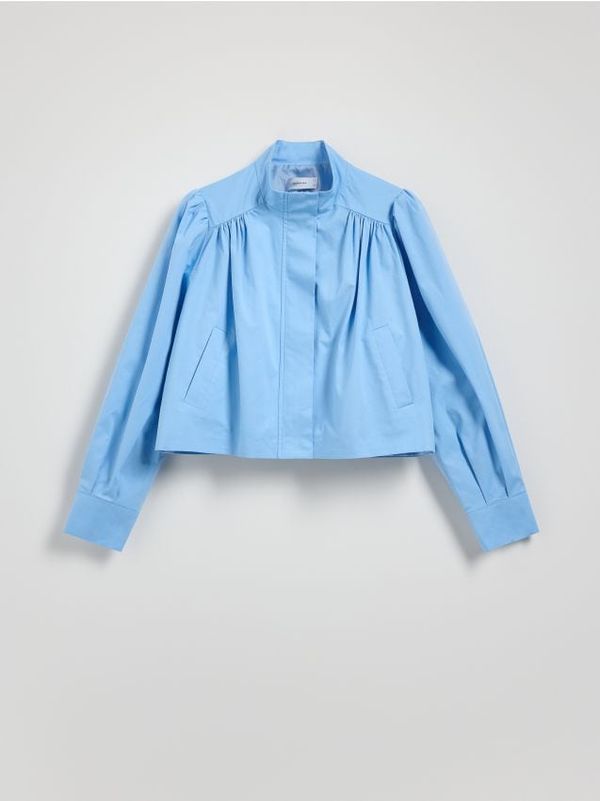 Reserved Reserved - Pamučna jakna - bljedoplavo